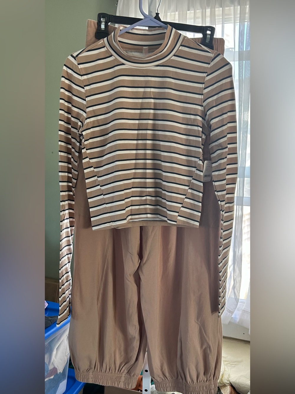Free People Up in the Air Set in Navy & Sand
